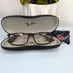 Ray Ban Eyeglasses  RB 7021 MATTHEW 5365 55-14-140, Rubber Havana